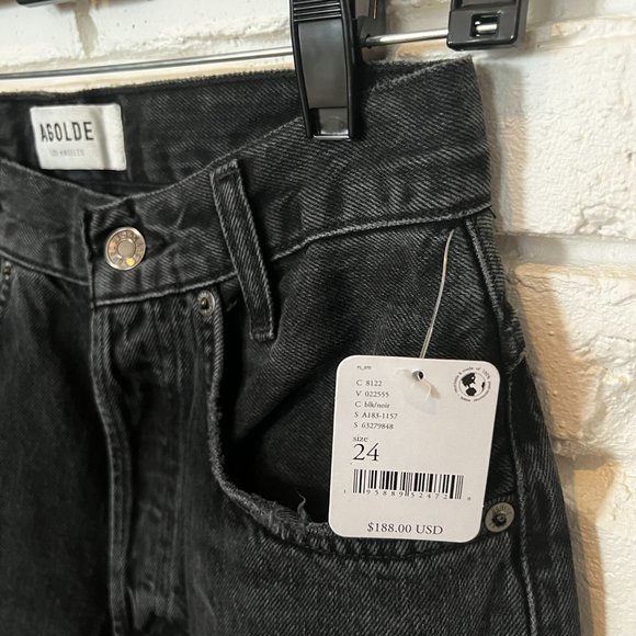 Agolde jeans tapered baggy high rise - black - Picture 5 of 7